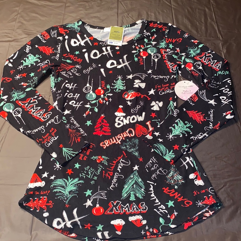Full Circle Junior size 14/Small long sleeve Christmas shirt